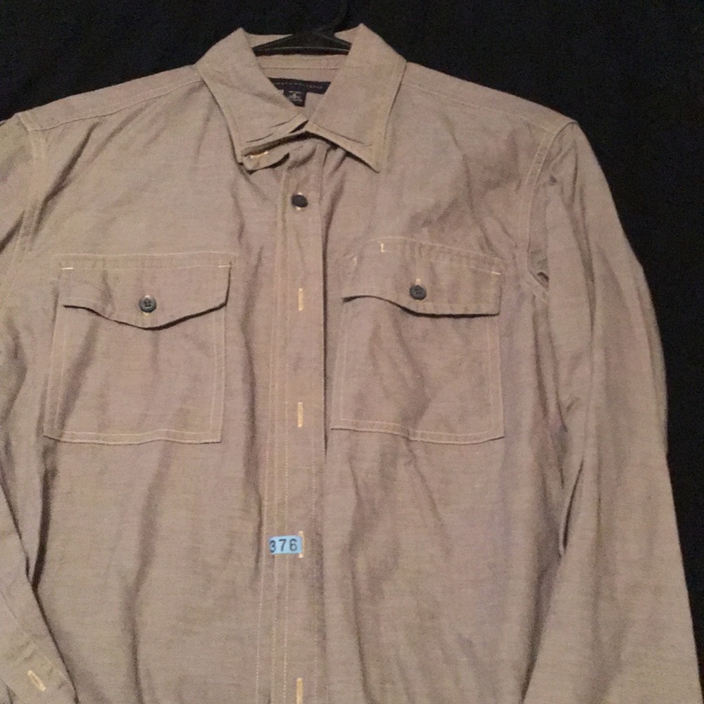 Banana Republic Gray Dress Shirt